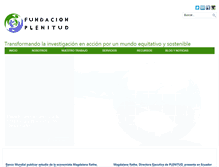 Tablet Screenshot of fundacionplenitud.org